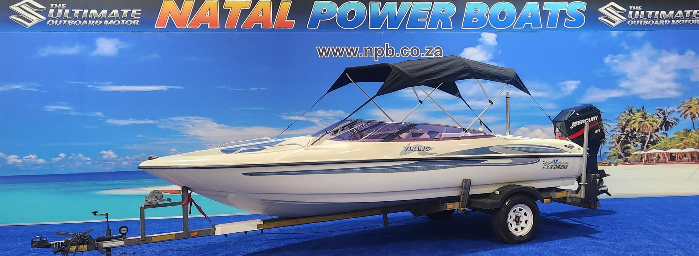 VIKING VELOCITY 18 FT ON TRAILER 200 HP MERCURY EFI