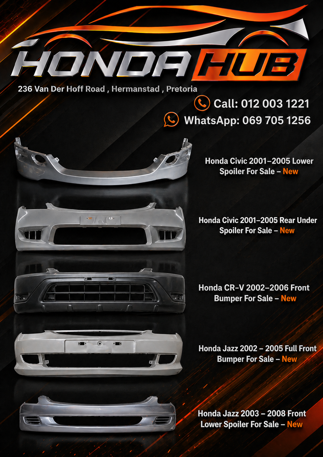 Honda Bumpers - Private Seller Honda Bumpers - Private Seller