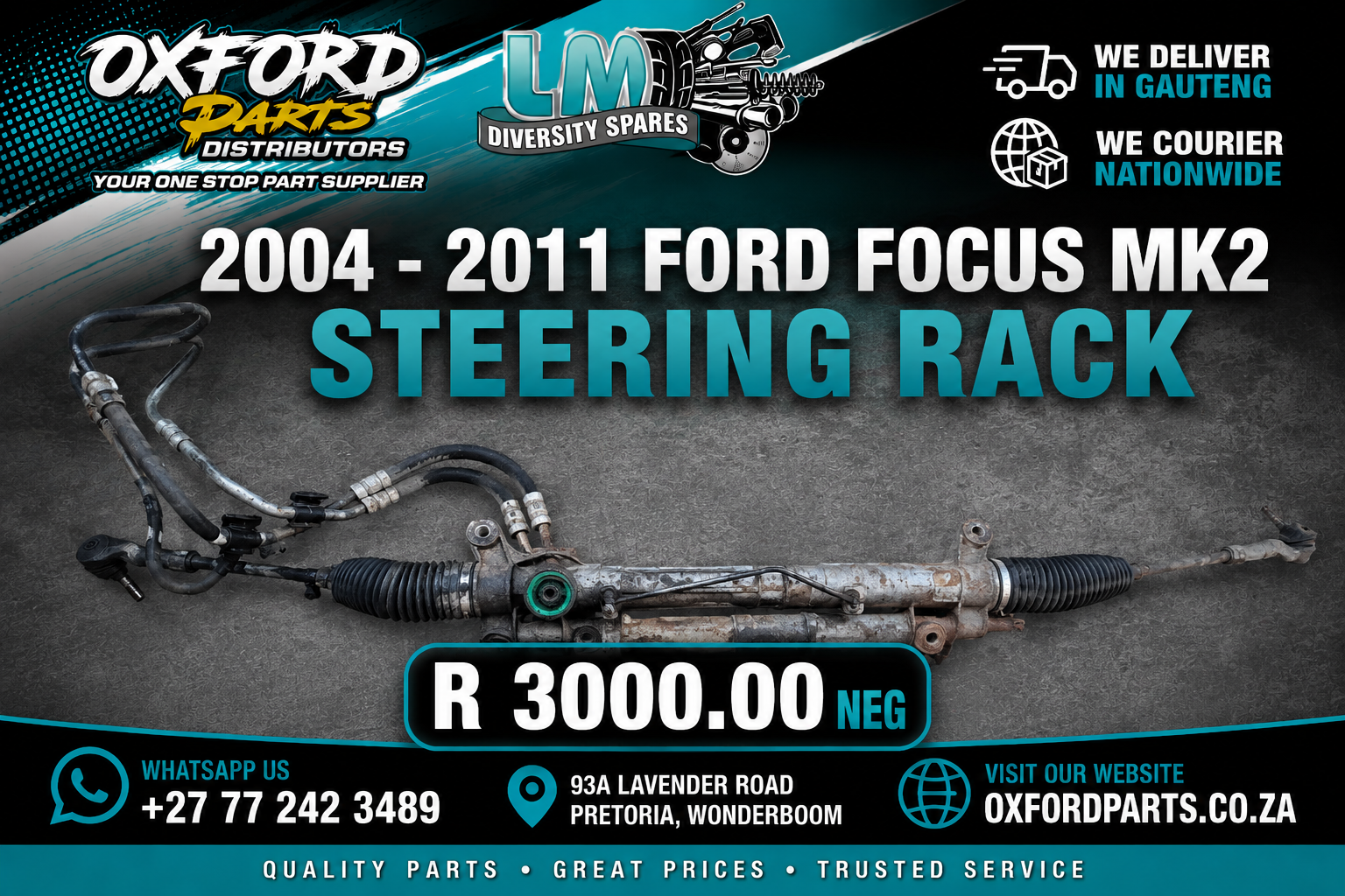 Ford Focus MK2 Steering Rack Replacement Part for sale - Private Seller Ford Focus MK2 Steering Rack Replacement Part for sale - Private Seller