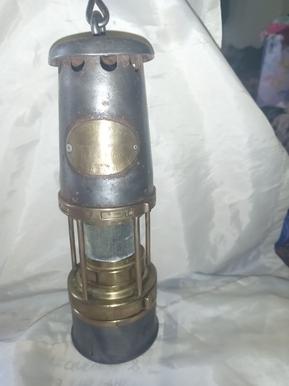 Antique Wolf safety mining lamp no1 Antique Wolf safety mining lamp no1