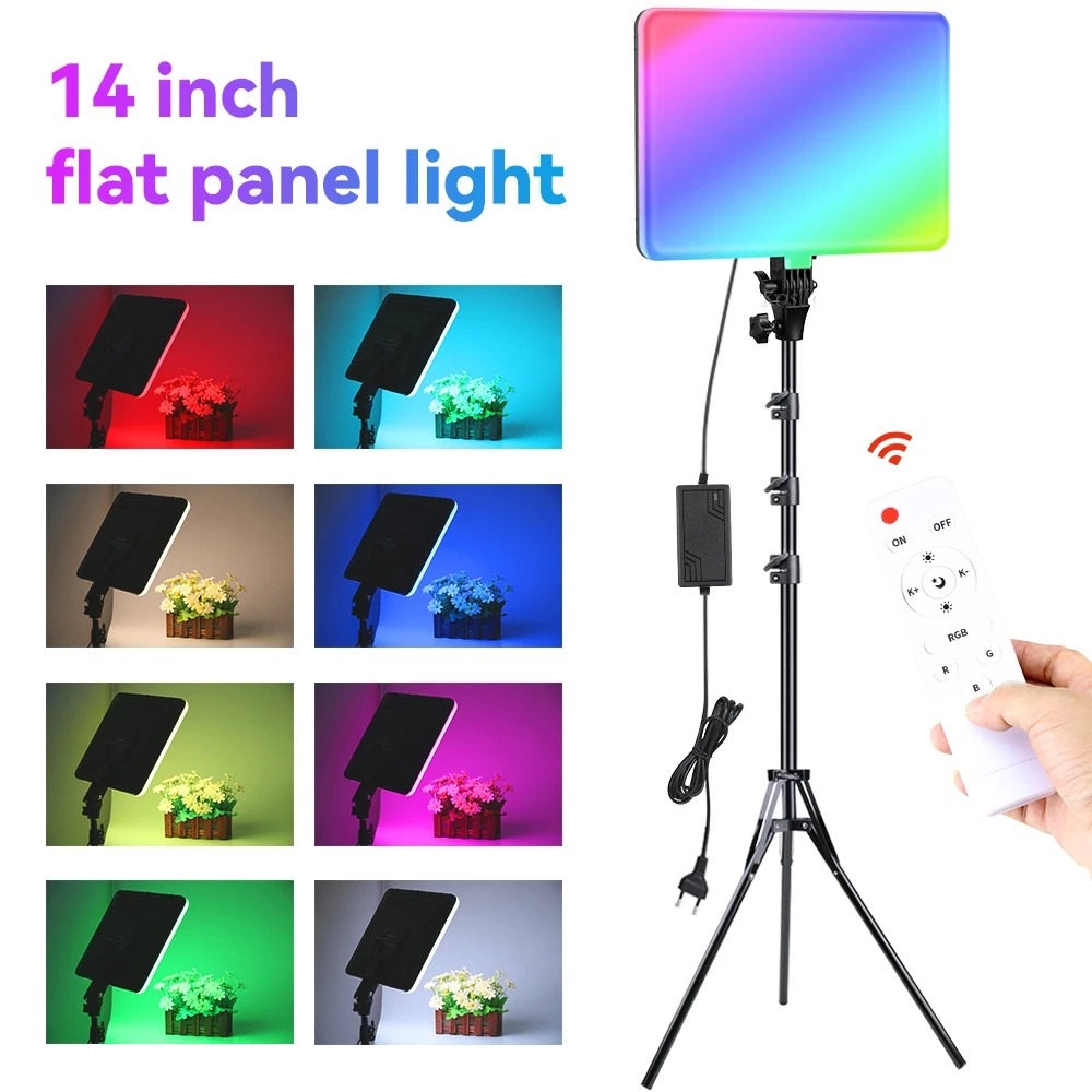 Professional Video & Photo MultiColour RGBW Remote Controlled LED Light Kit. NEW