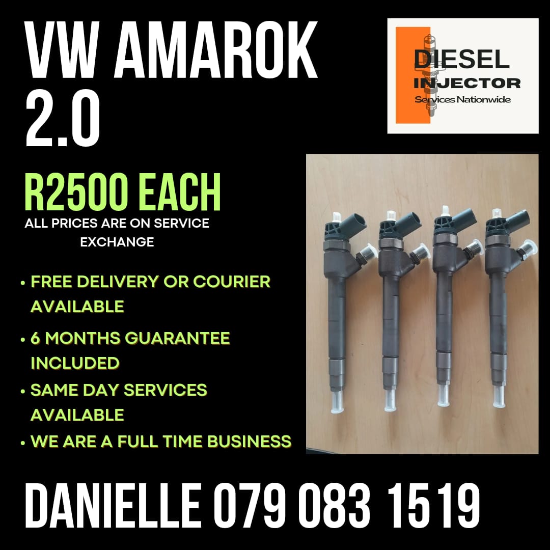 VW AMAROK 2.0 INJECTORS FOR SALE WITH WARRANTY INCLUDED - Private Seller VW AMAROK 2.0 INJECTORS FOR SALE WITH WARRANTY INCLUDED - Private Seller