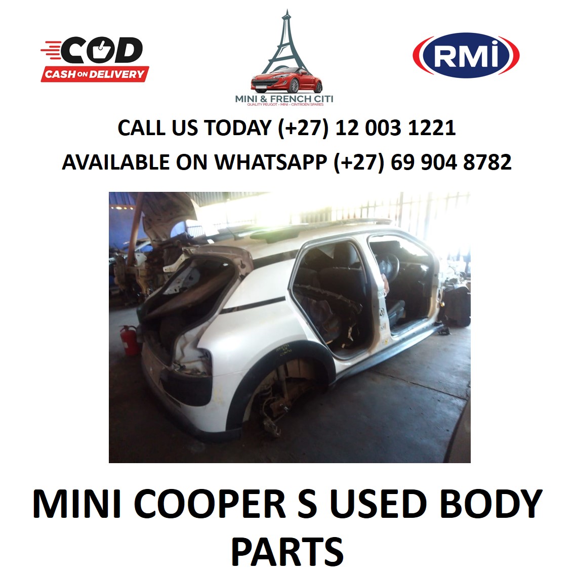 Mini Cooper S used Body Parts for sale Junk Mail