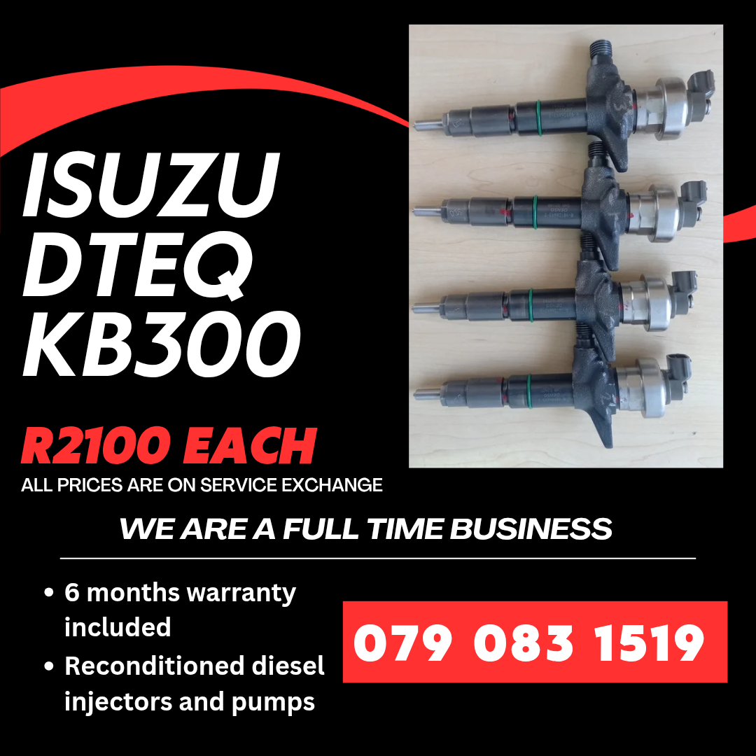 ISUZU DTEQ KB300 INJECTORS FOR SALE WITH WARRANTY - Private Seller ISUZU DTEQ KB300 INJECTORS FOR SALE WITH WARRANTY - Private Seller