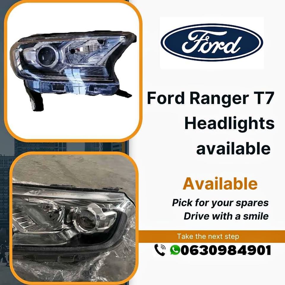 Ford Ranger T7 headlights