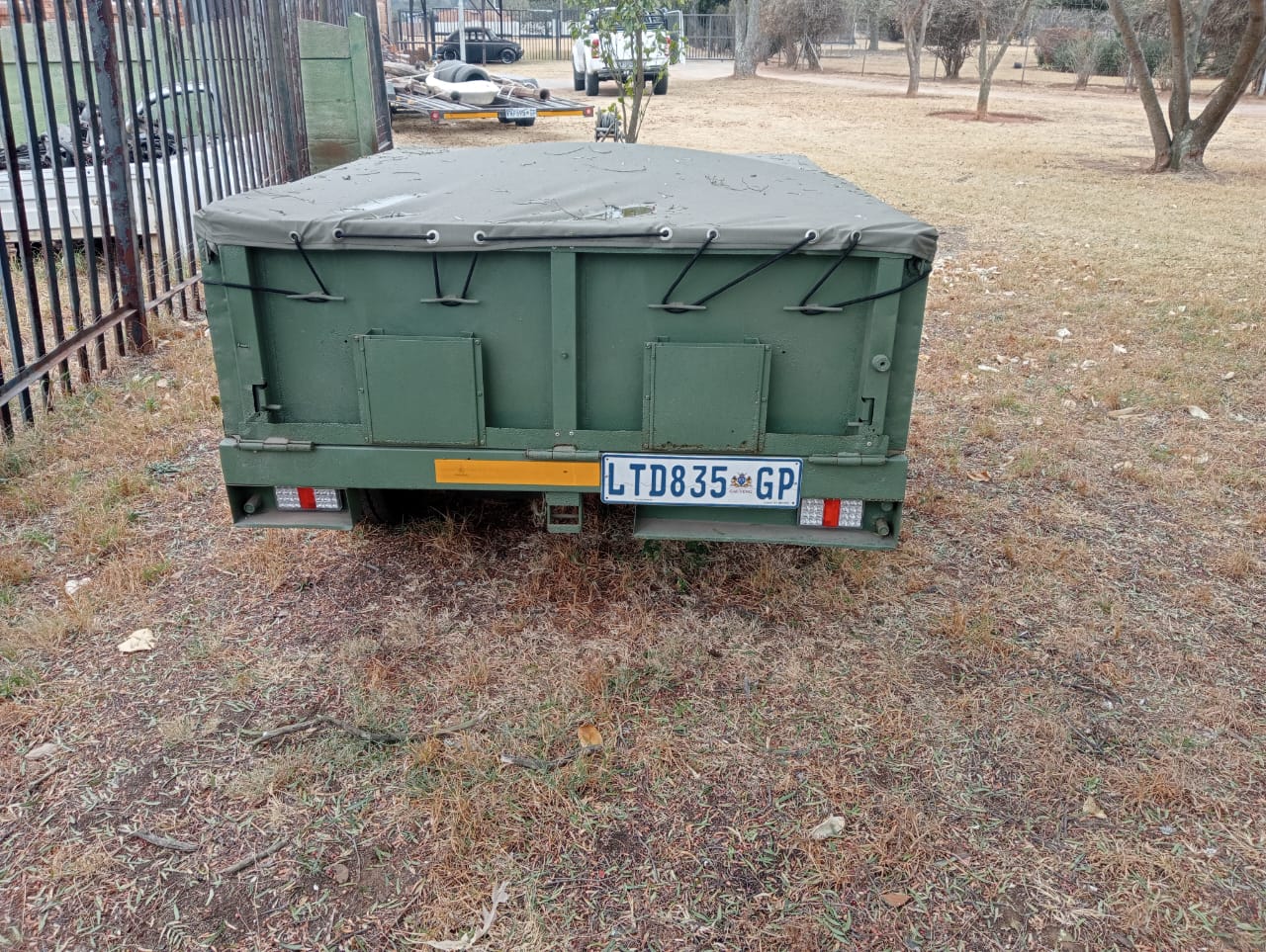 Trailer box with Canvas Cover Military Army Trailers