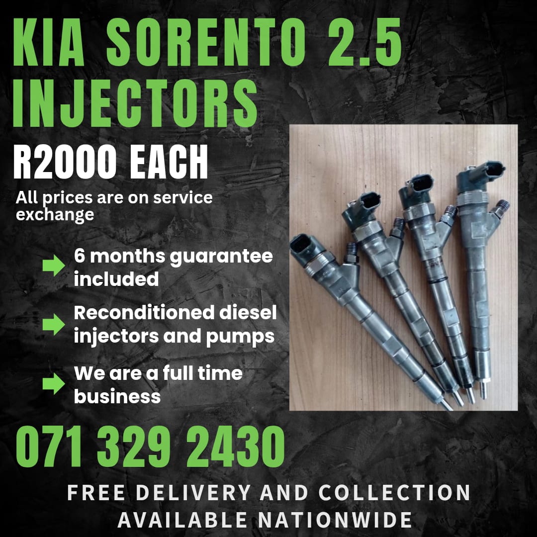 KIA SORENTO 2.5 INJECTORS FOR SALE WITH WARRANTY INCLUDED - Private Seller KIA SORENTO 2.5 INJECTORS FOR SALE WITH WARRANTY INCLUDED - Private Seller