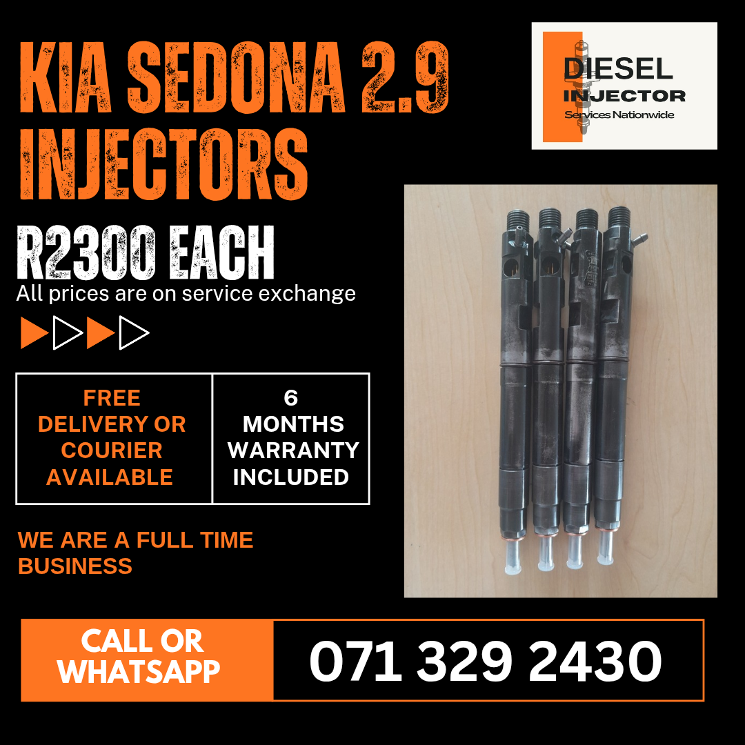 KIA SEDONA 2.9 INJECTORS FOR SALE WITH WARRANTY - Private Seller KIA SEDONA 2.9 INJECTORS FOR SALE WITH WARRANTY - Private Seller