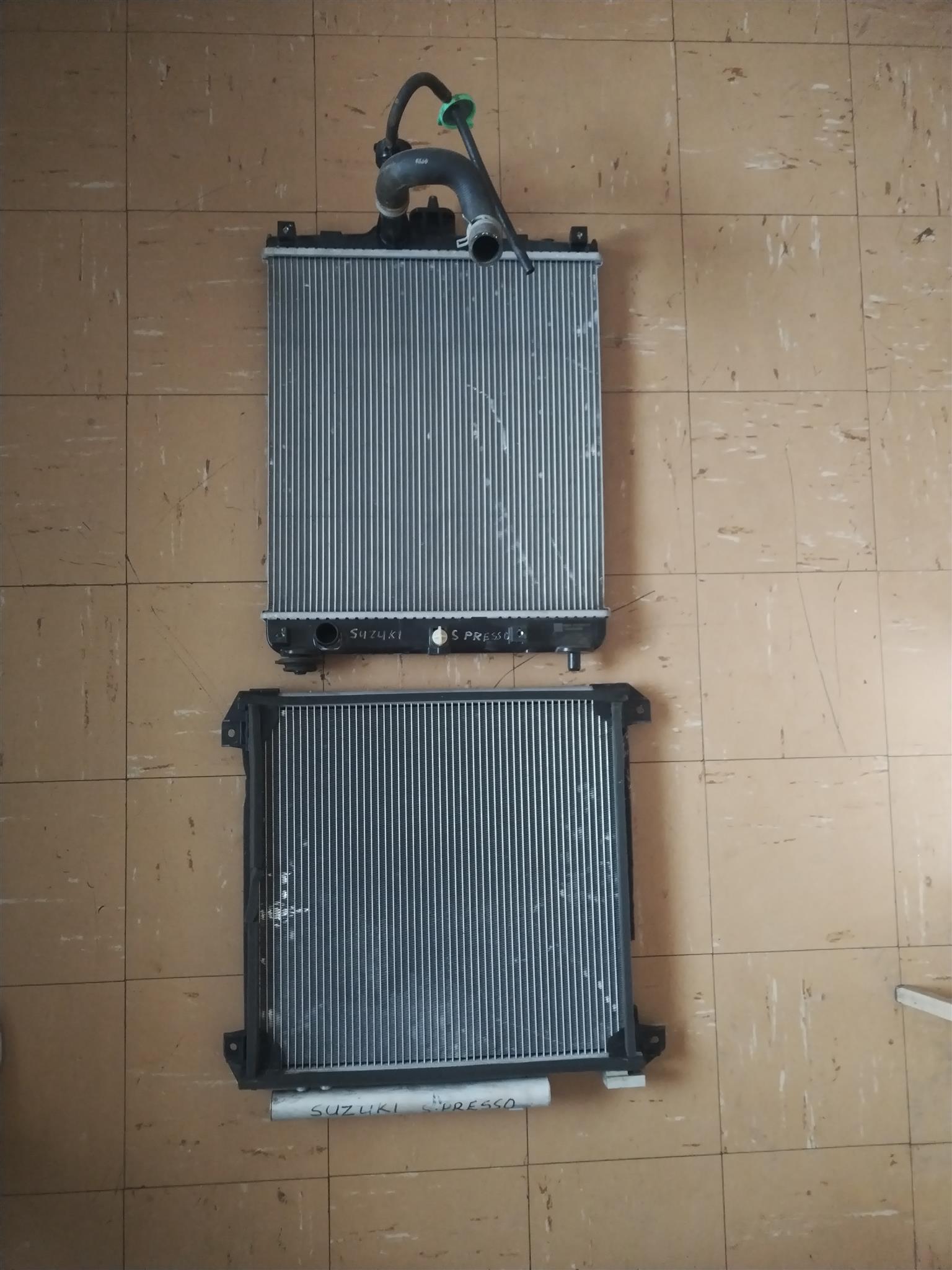 Suzuki s-presso condenser, radiator and radiator water bottle. - Private Seller