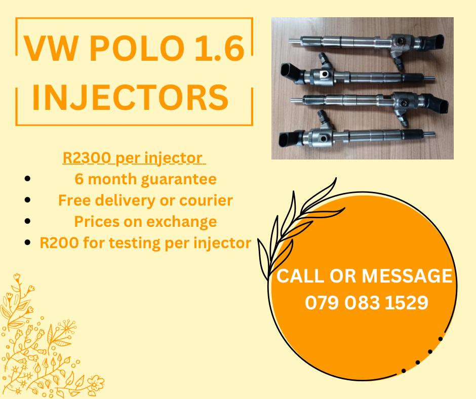 VW POLO 1.6 INJECTORS FOR SALE WITH WARRANTY INCLUDED - Private Seller