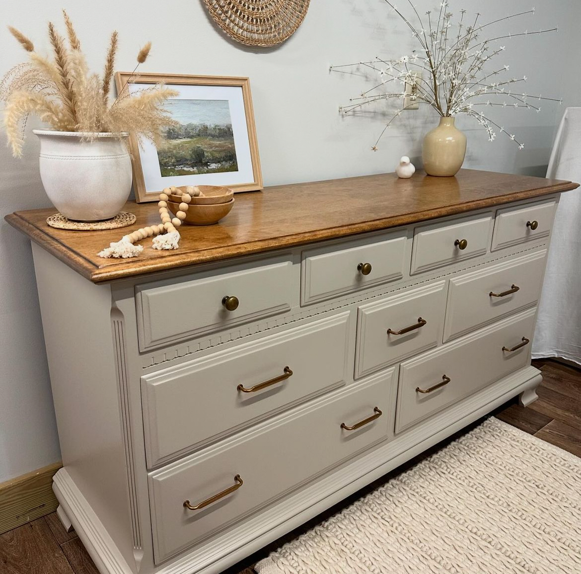 JHB Natural Wood Dresser
