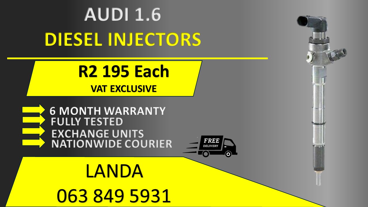 AUDI 1.6 DIESEL INJECTORS FOR SALE OR RECON WITH 6 MONTH WARRANTY - Private Seller AUDI 1.6 DIESEL INJECTORS FOR SALE OR RECON WITH 6 MONTH WARRANTY - Private Seller