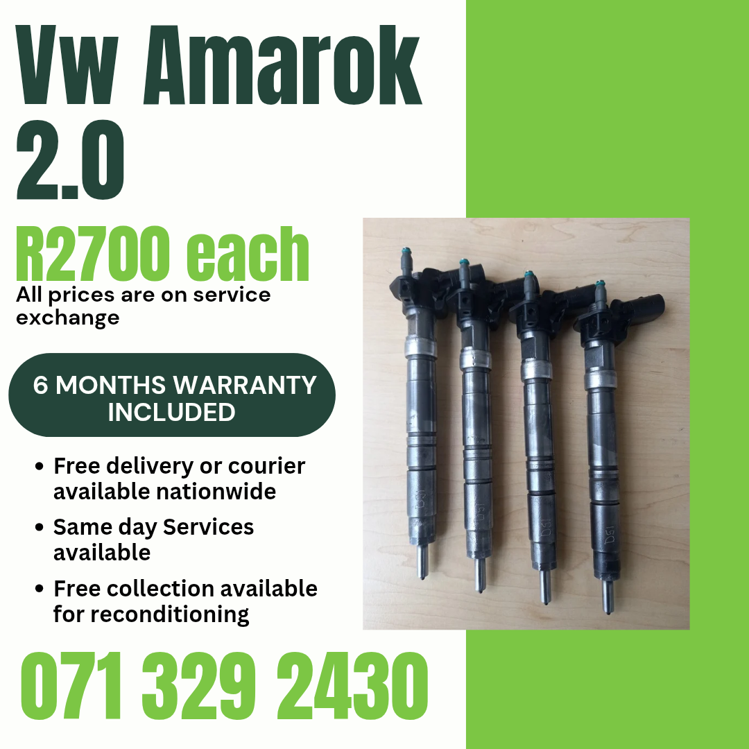 VW AMAROK 2.0 DIESEL INJECTORS FOR SALE WITH WARRANTY - Private Seller