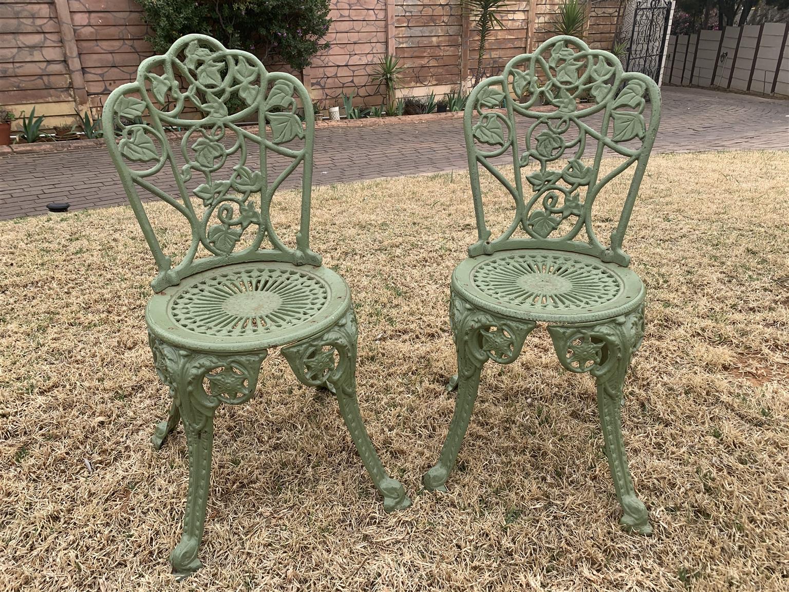 cast iron chairs for sale