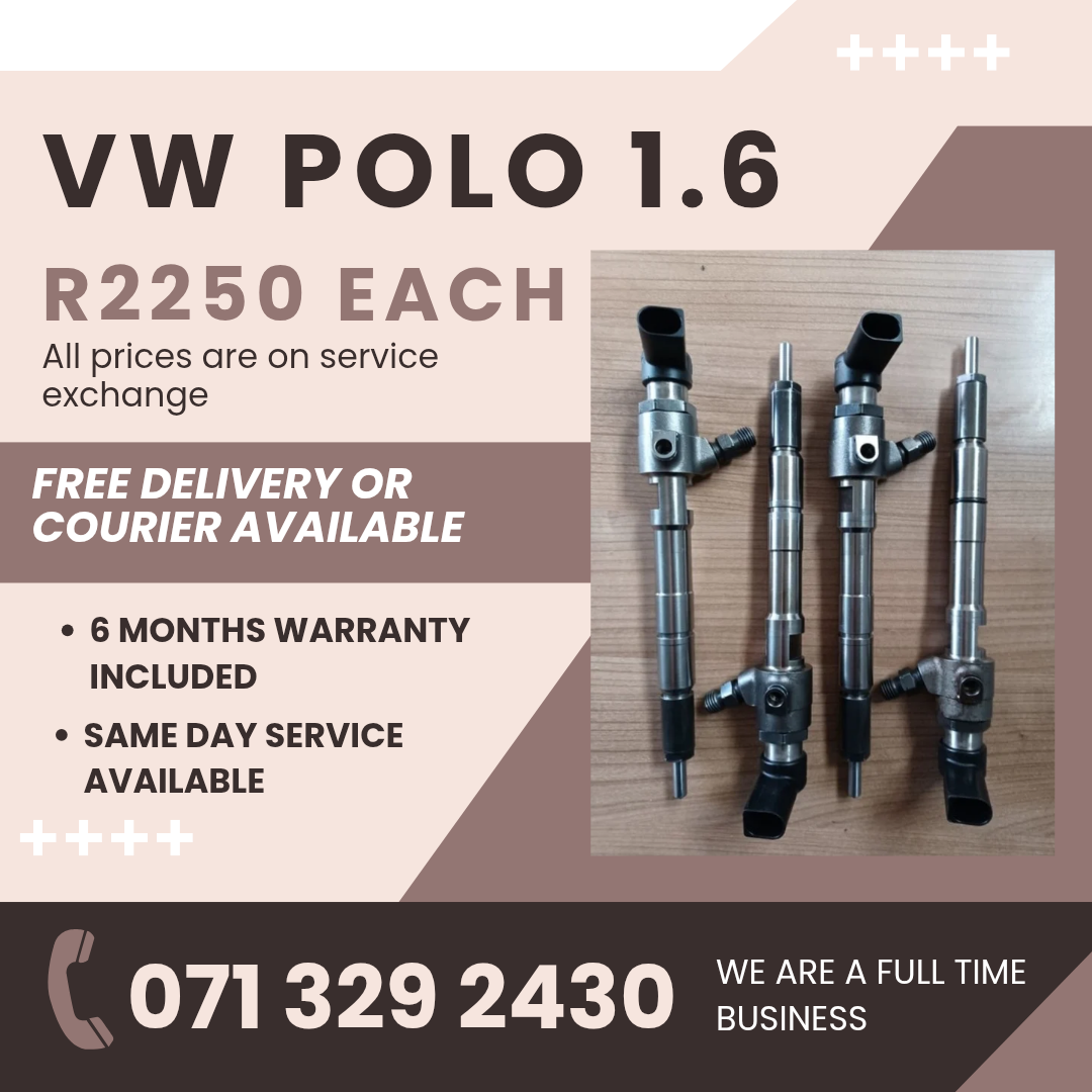 VW POLO 1.6 INJECTORS FOR SALE WITH WARRANTY - Private Seller VW POLO 1.6 INJECTORS FOR SALE WITH WARRANTY - Private Seller