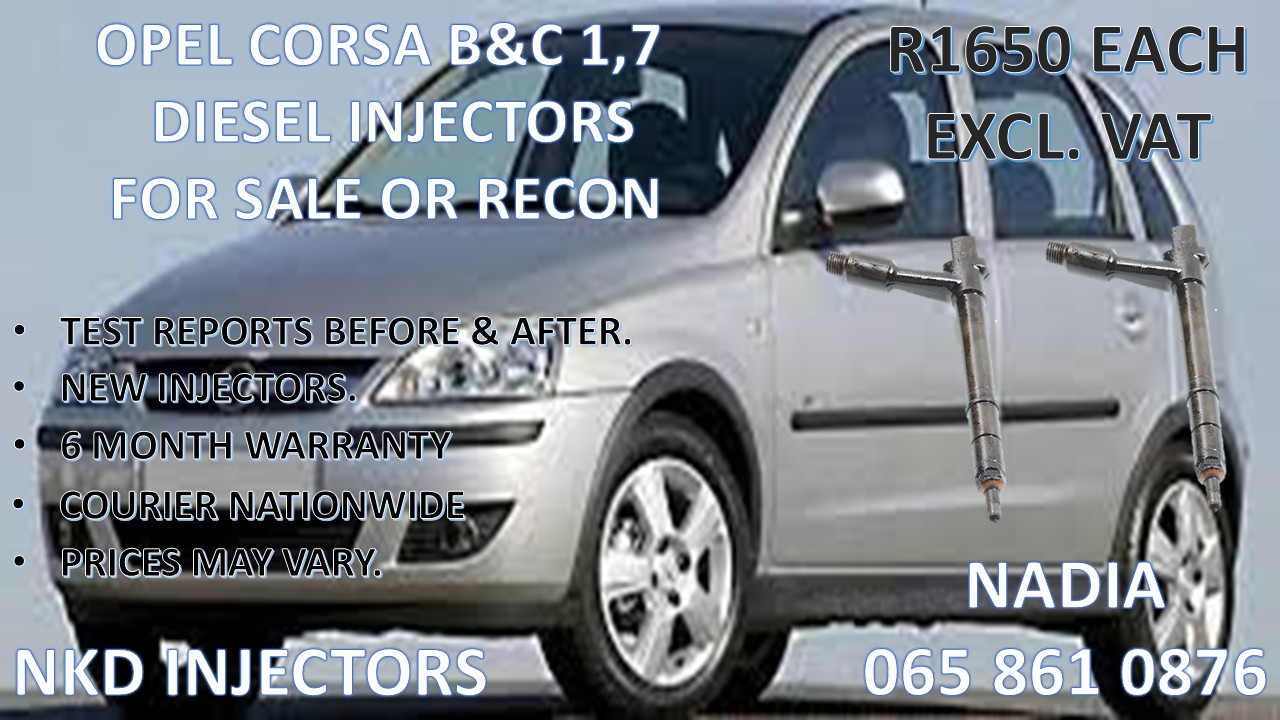 DIESEL INJECTORS FOR SALE FOR OPEL CORSA B&C 1.7 - Private Seller DIESEL INJECTORS FOR SALE FOR OPEL CORSA B&C 1.7 - Private Seller