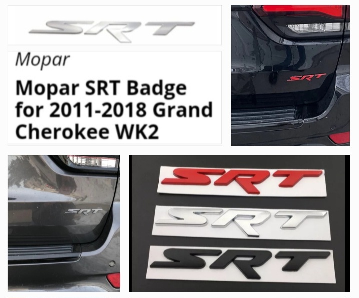 SRT badges stickers for a Jeep Grand Cherokee WK2 - Private Seller SRT badges stickers for a Jeep Grand Cherokee WK2 - Private Seller