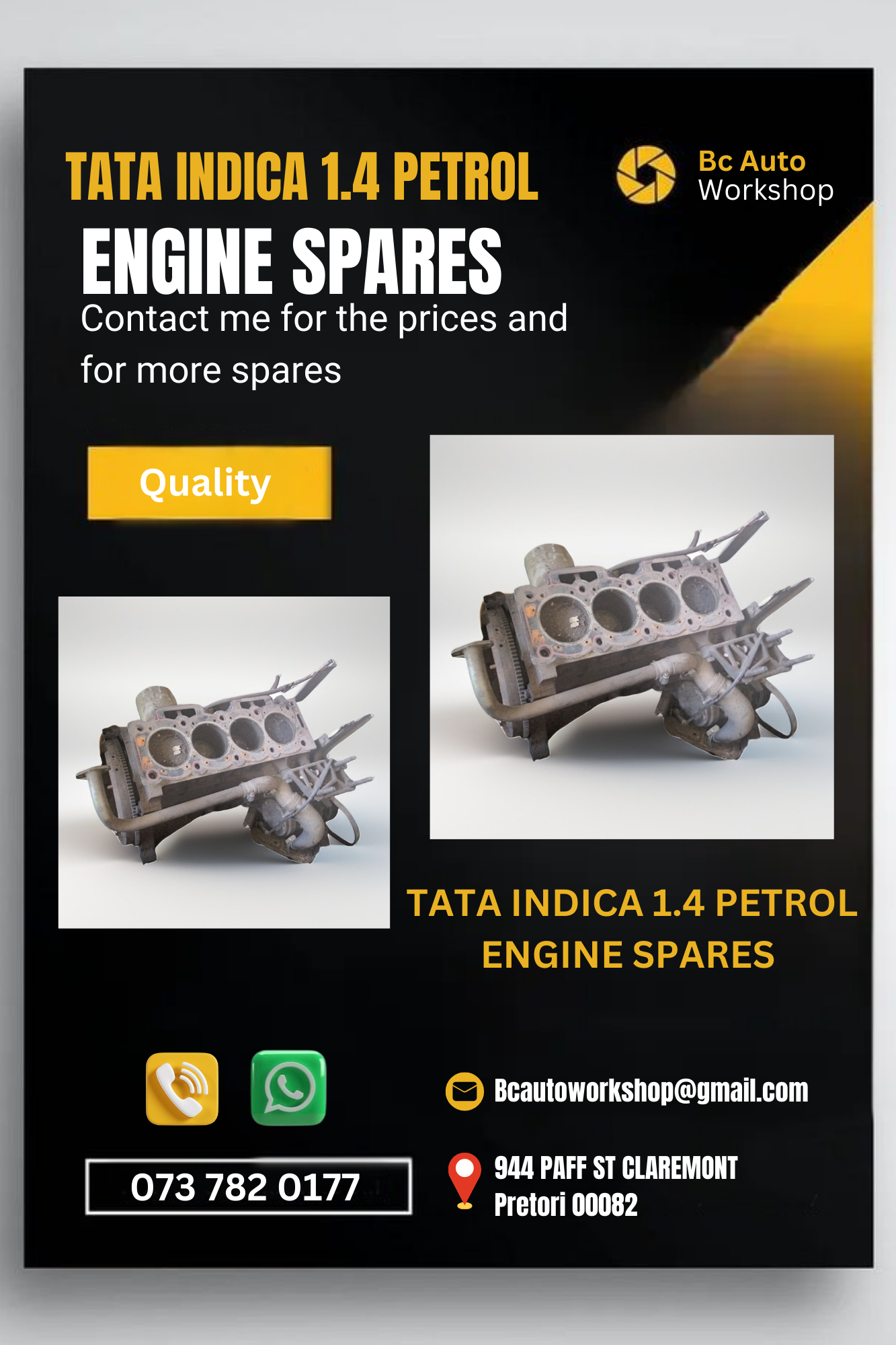 Tata indica 1.4 petrol engine - Private Seller