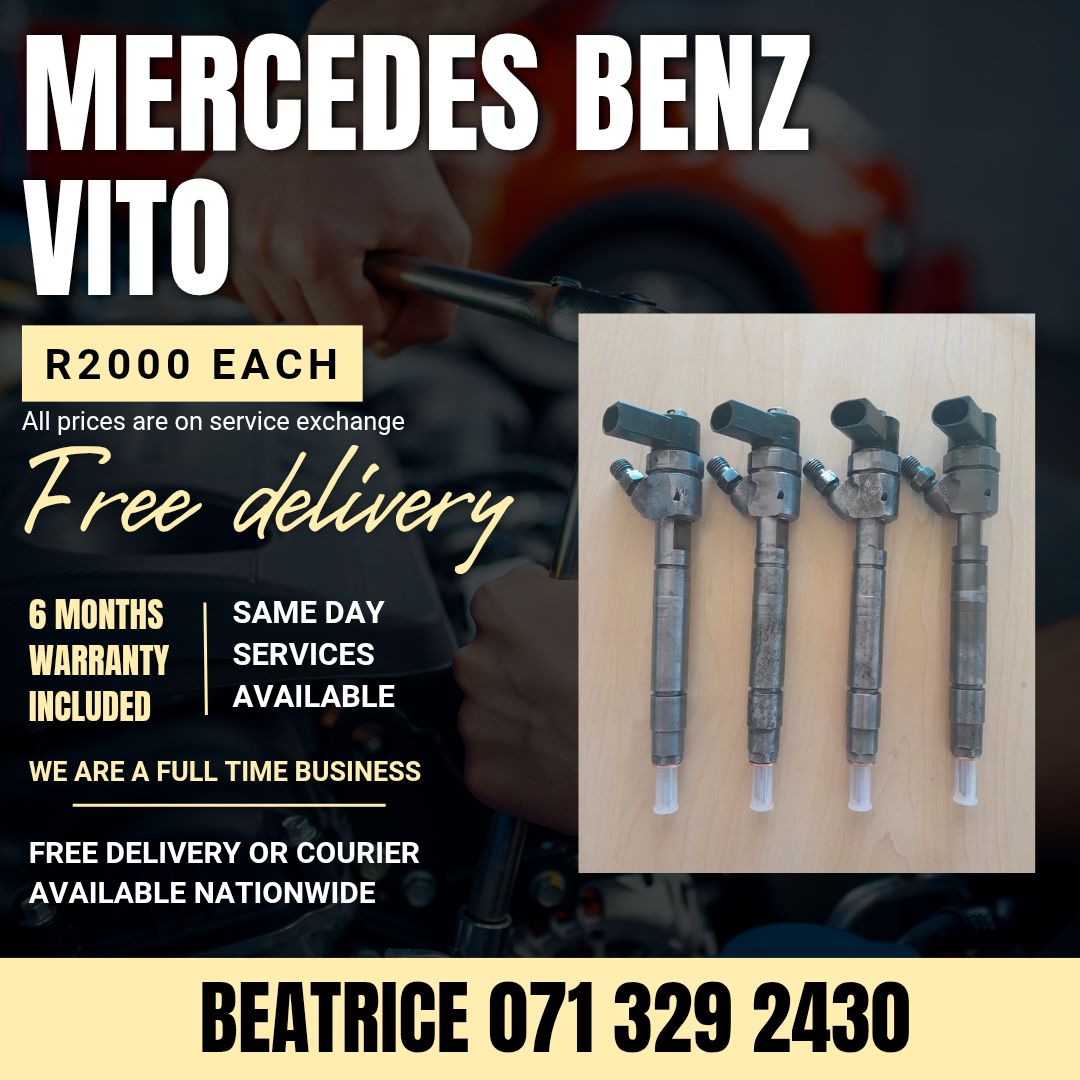 MERCEDES BENZ VITO DIESEL INJECTORS FOR SALE WITH WARRANTY - Private Seller MERCEDES BENZ VITO DIESEL INJECTORS FOR SALE WITH WARRANTY - Private Seller