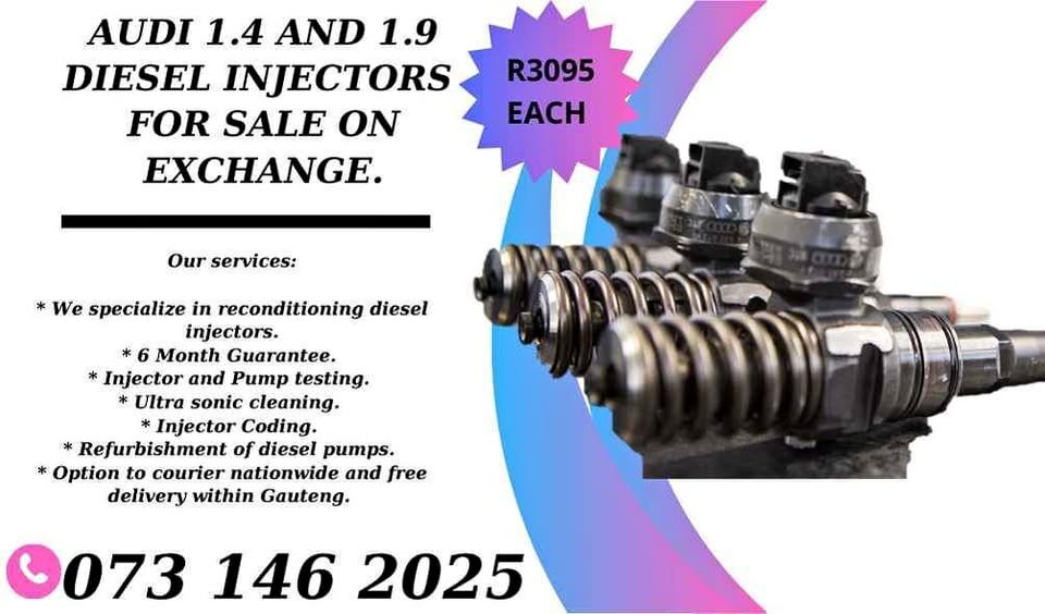 Audi 1.4 and 1.9 diesel injectors for sale on exchange or to recon your own with 6months warranty - Private Seller Audi 1.4 and 1.9 diesel injectors for sale on exchange or to recon your own with 6months warranty - Private Seller
