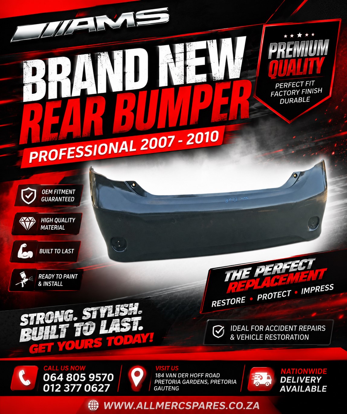 NEW PROFESSIONAL 2007–2010 REAR BUMPER - Private Seller NEW PROFESSIONAL 2007–2010 REAR BUMPER - Private Seller