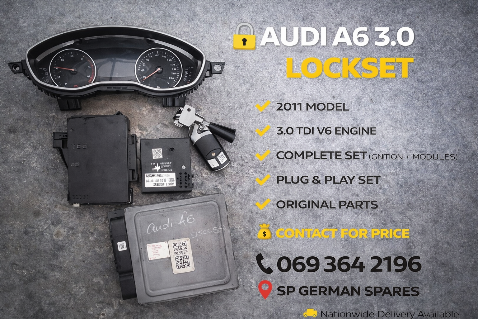 AUDI A6 3.0 LOCKSET AVAILABLE FOR SALE - Private Seller AUDI A6 3.0 LOCKSET AVAILABLE FOR SALE - Private Seller