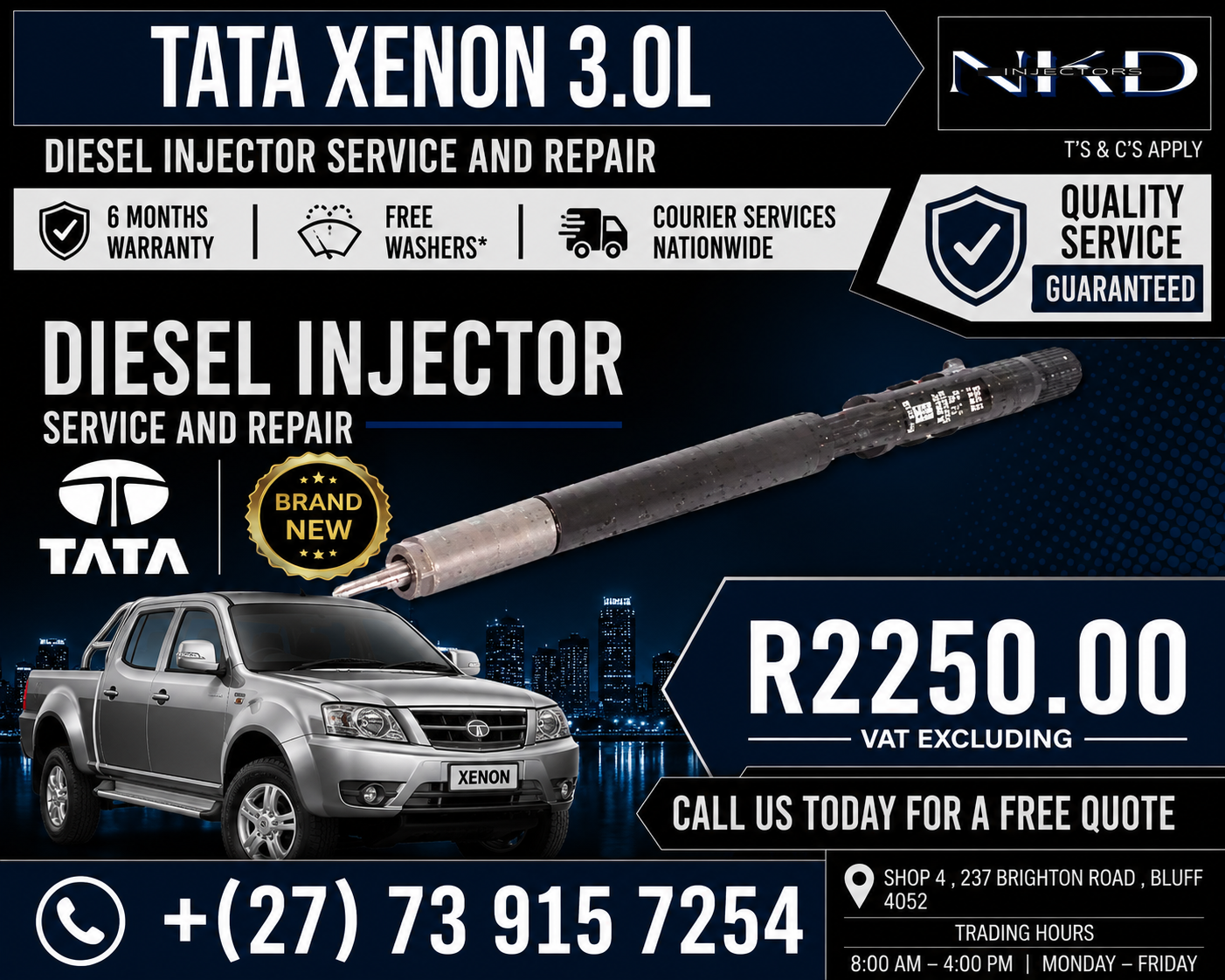 For_A_Tata_Xenon_3.0L_Delphi_Injectors - Private Seller For_A_Tata_Xenon_3.0L_Delphi_Injectors - Private Seller
