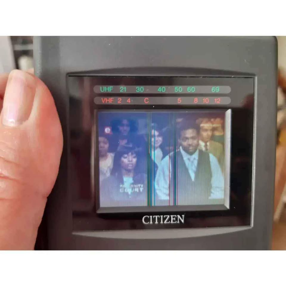Palm size TV