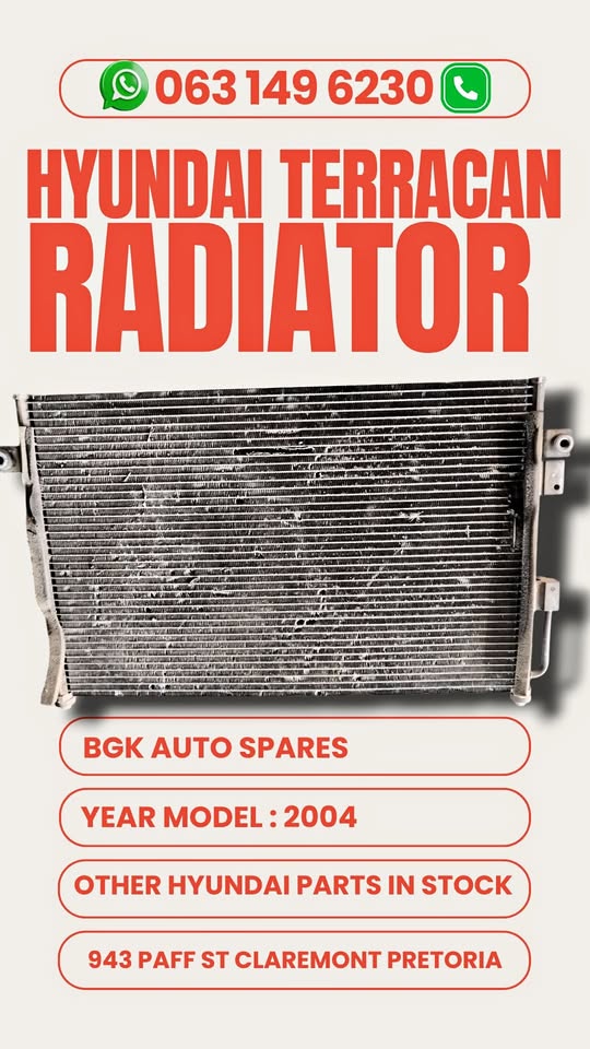 Hyundai Terracan radiator for sale Contact me for the prices