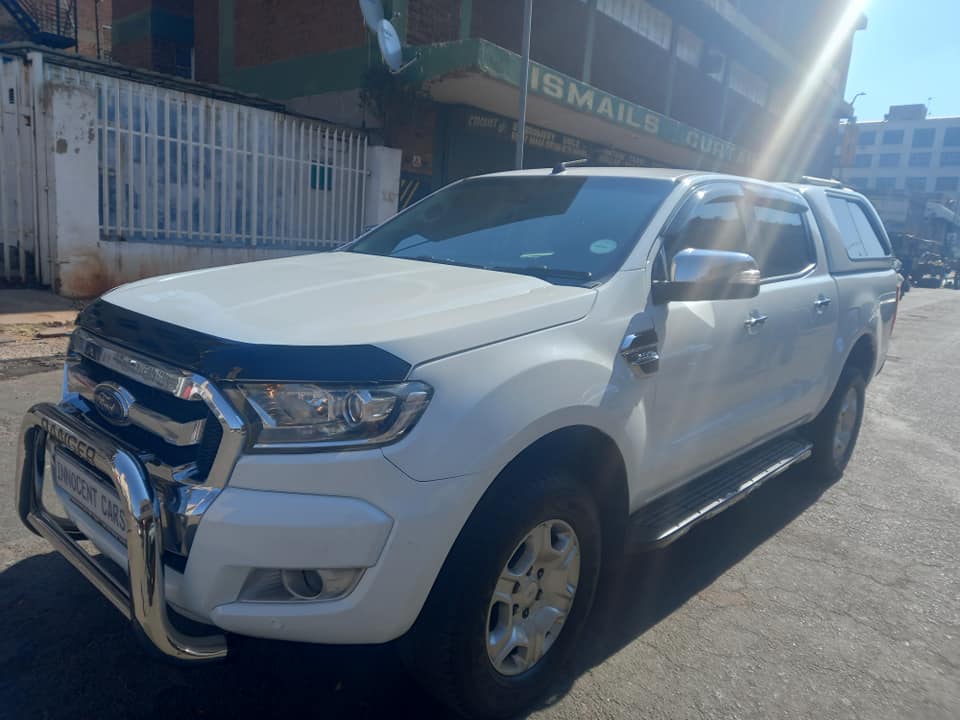 2019 FORD RANGER 3.2 TDCI XLT DIESEL, AUTOMATIC 4X4, DOUBLE CAB CANOPY, WHITE , 96000KM