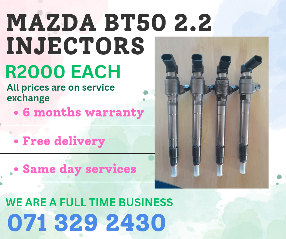 MAZDA BT50 2.2 DIESEL INJECTORS FOR SALE WITH WARRANTY - Private Seller MAZDA BT50 2.2 DIESEL INJECTORS FOR SALE WITH WARRANTY - Private Seller