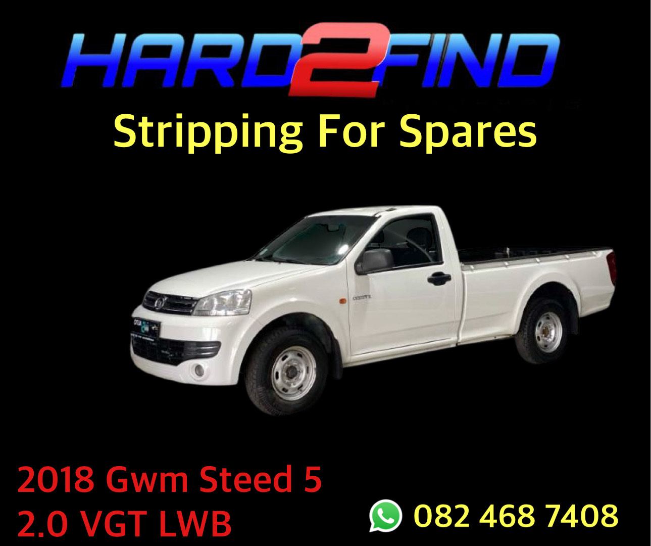 Used 2017 GWM Steed 5 2.0 VGT Stripping For Spares for sale in
