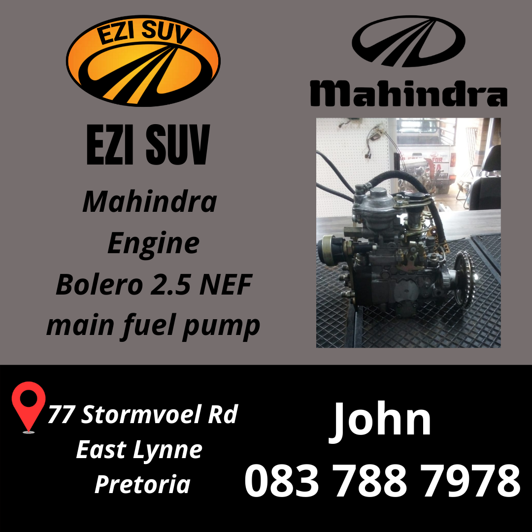 Mahindra Bolero 2.5 NEF main fuel pump Mahindra Bolero 2.5 NEF main fuel pump
