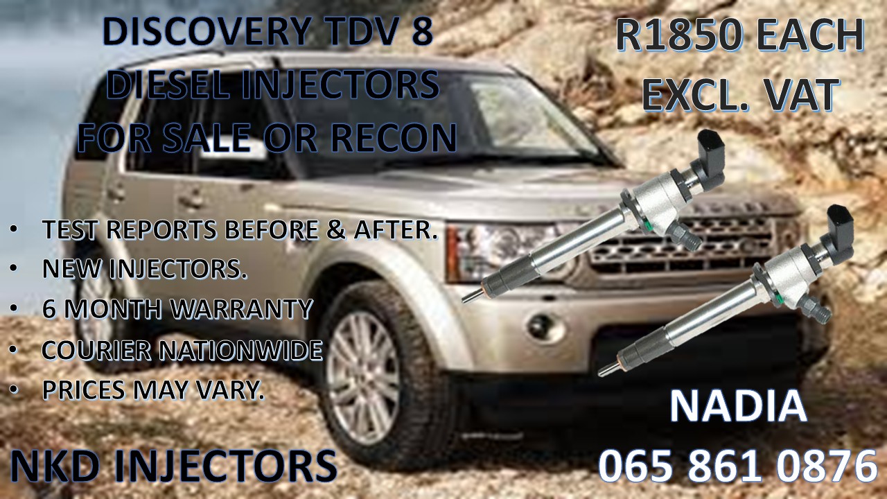 DIESEL INJECTORS FOR SALE FOR DISCOVERY TDV6 - Private Seller DIESEL INJECTORS FOR SALE FOR DISCOVERY TDV6 - Private Seller