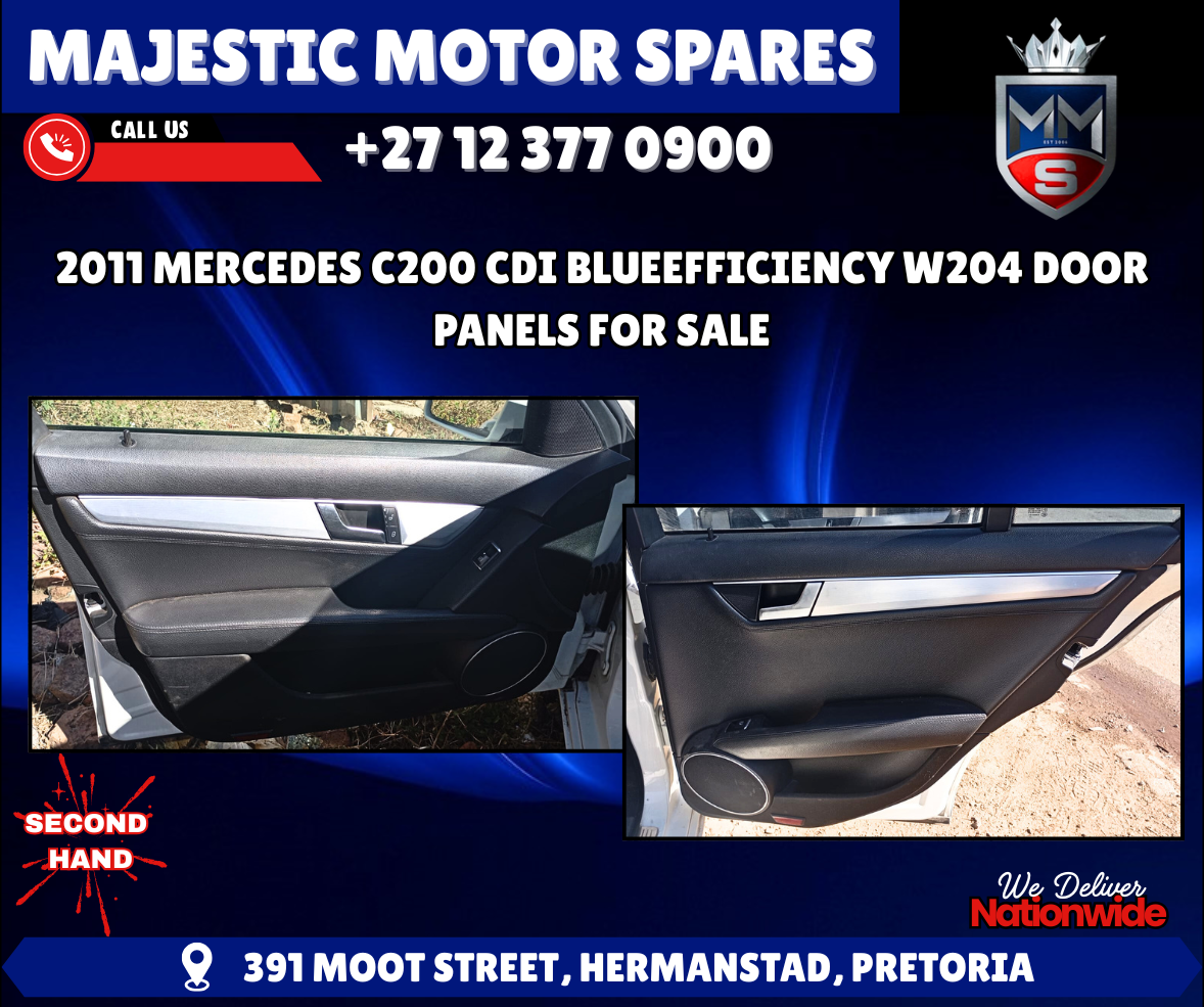 Used Mercedes Benz C200 CDI W204 Door Panels For Sale - Private Seller Used Mercedes Benz C200 CDI W204 Door Panels For Sale - Private Seller