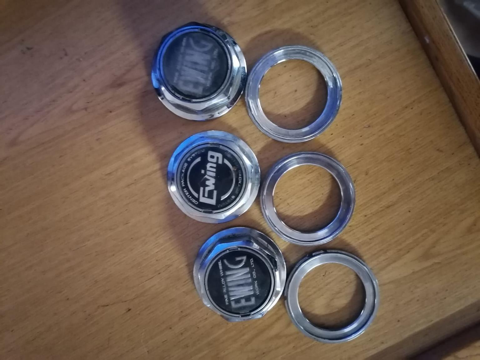 Original Ewing Mag Center Caps x3 Only For Sale