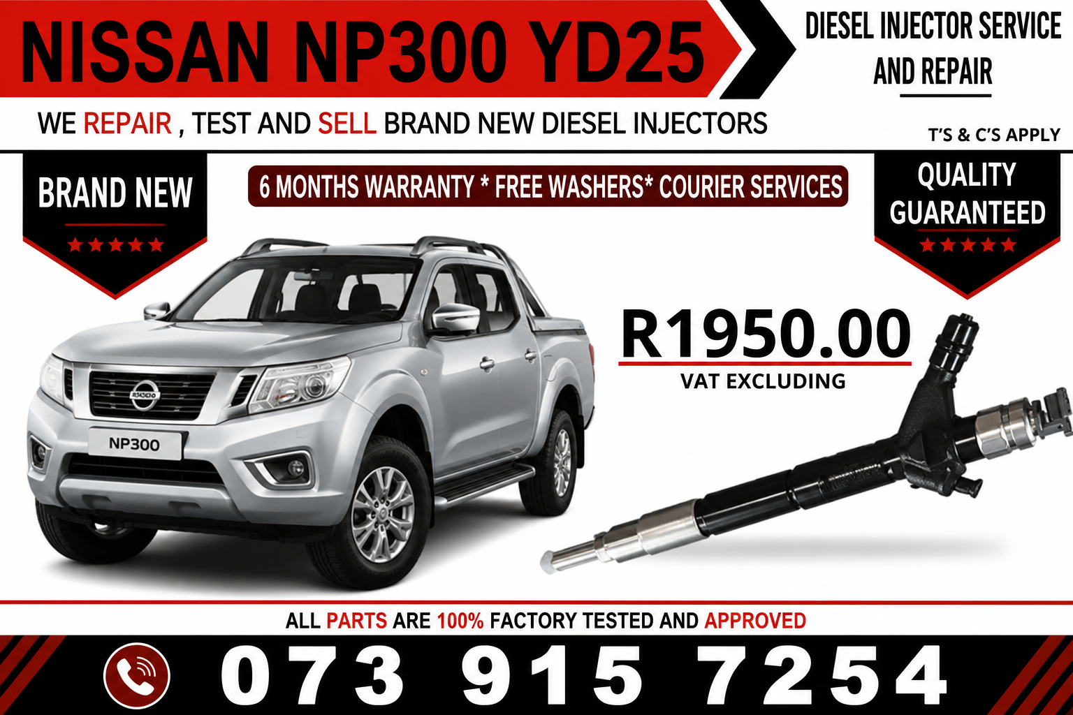 _Nissan_Np300_yd25_Diesel_Fuel_Injectors - Private Seller _Nissan_Np300_yd25_Diesel_Fuel_Injectors - Private Seller