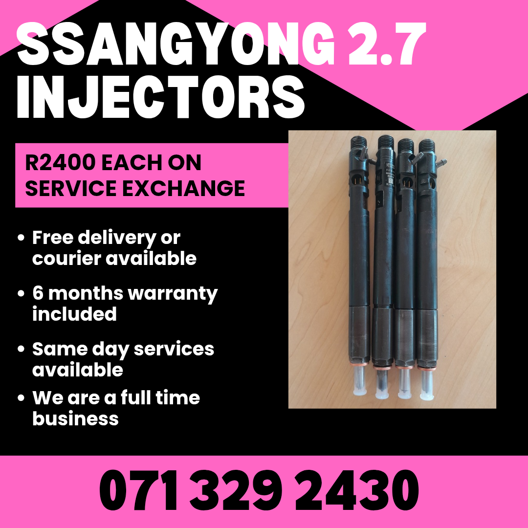 SSANGYONG STAVIC 2.7 INJECTORS FOR SALE WITH WARRANTY ON - Private Seller SSANGYONG STAVIC 2.7 INJECTORS FOR SALE WITH WARRANTY ON - Private Seller