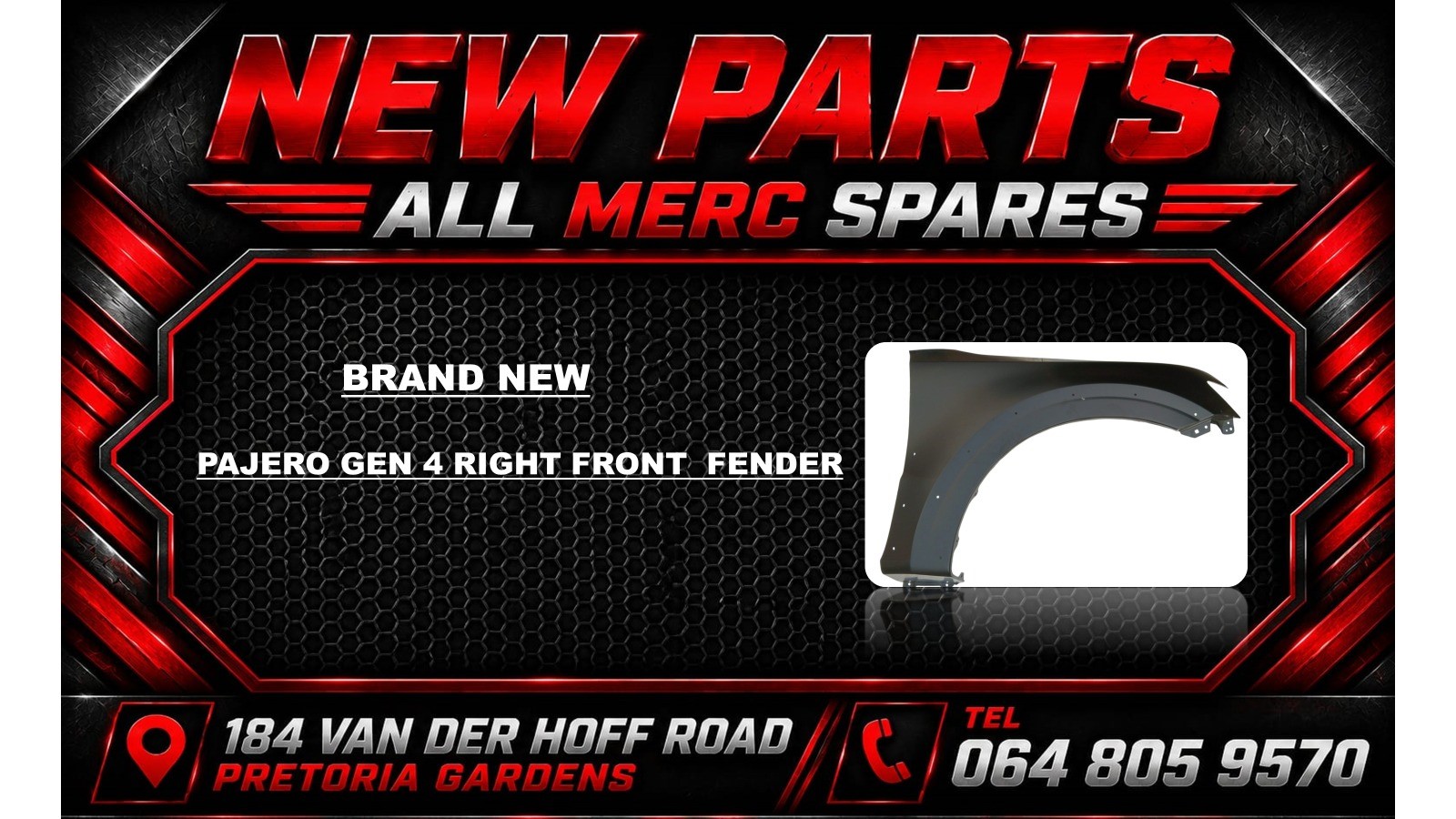 NEW MITSUBISHI PAJERO GEN 4 RIGHT FRONT FENDER - Private Seller NEW MITSUBISHI PAJERO GEN 4 RIGHT FRONT FENDER - Private Seller
