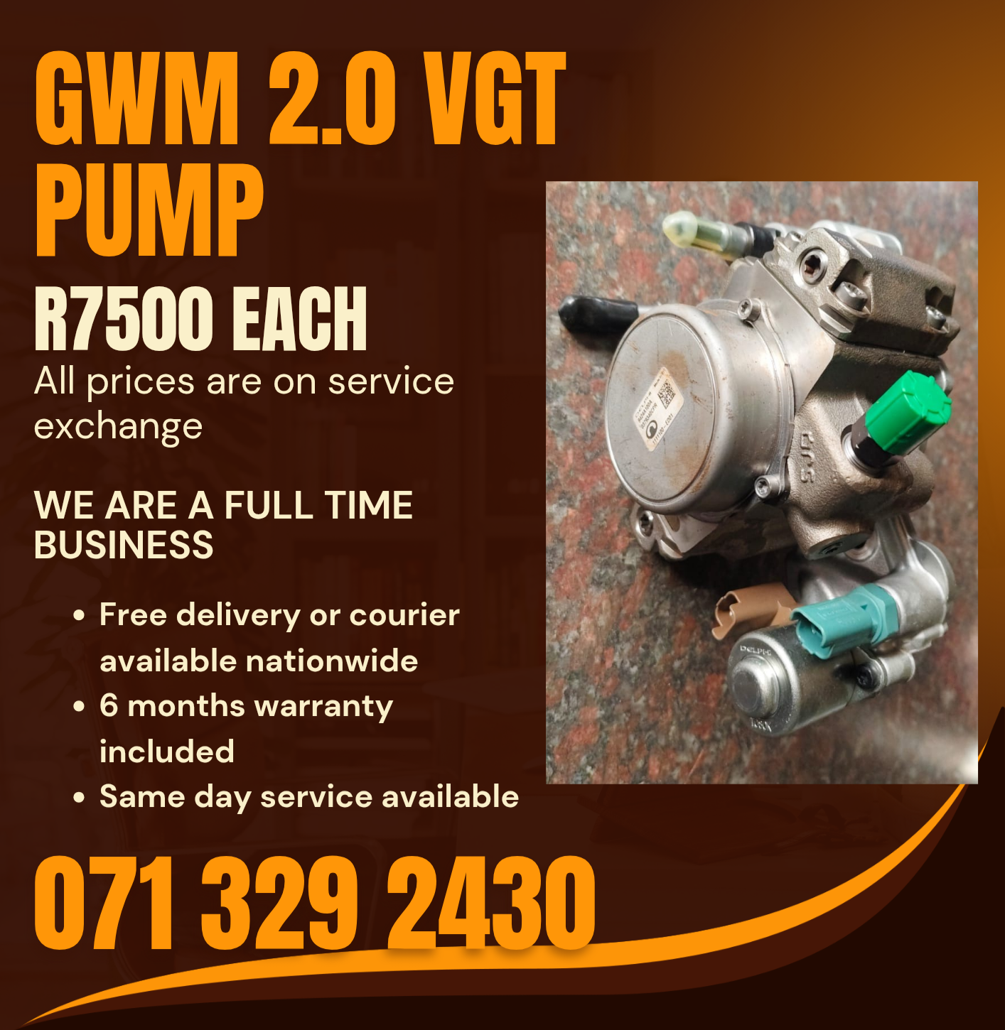 GWM 2.0 PUMP FOR SALE WITH WARRANTY INCLUDED - Private Seller GWM 2.0 PUMP FOR SALE WITH WARRANTY INCLUDED - Private Seller