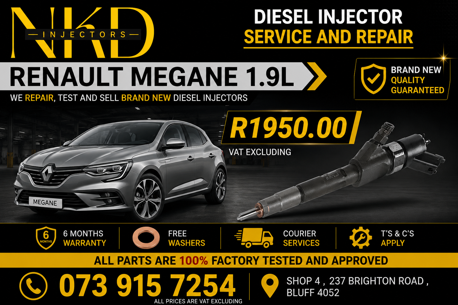 _Renault_Megane_1.9L_Diesel_Injectors - Private Seller _Renault_Megane_1.9L_Diesel_Injectors - Private Seller