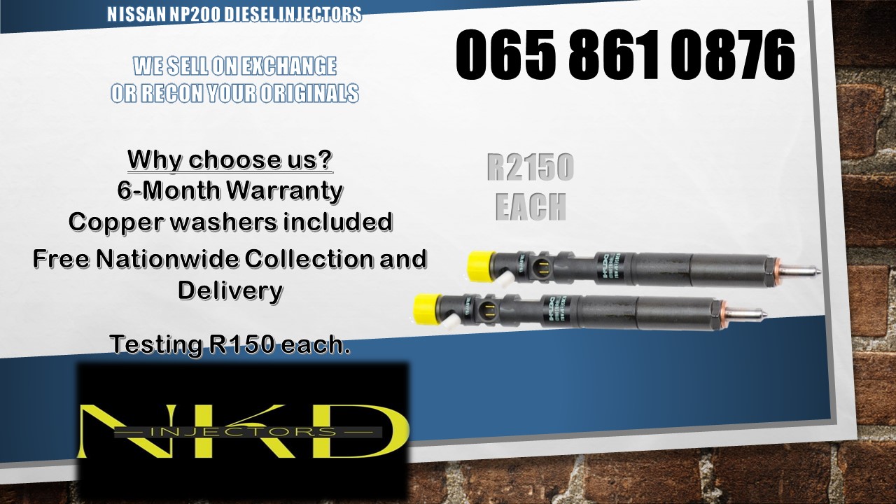 NISSAN NP200 DIESEL INJECTORS FOR SALE, WE SELL ON EXCHANGE - Private Seller NISSAN NP200 DIESEL INJECTORS FOR SALE, WE SELL ON EXCHANGE - Private Seller