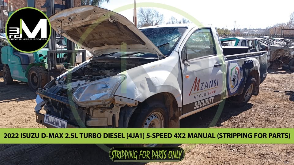 2022 ISUZU D-MAX SINGLE CAB GEN 6 5-SPEED MANUAL 4x2 (STRIPPING FOR PARTS)