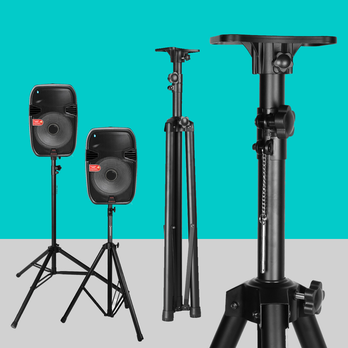 Heavy Duty TriPod Speaker Stand Telescopic Adjustable In Black Colour. Brand New Heavy Duty TriPod Speaker Stand Telescopic Adjustable In Black Colour. Brand New