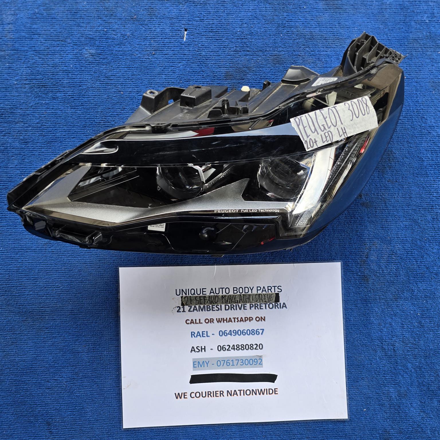 Peugeot 3008 2020 – 2024 LED Left & Right Headlight (Original) Peugeot 3008 2020 – 2024 LED Left & Right Headlight (Original)