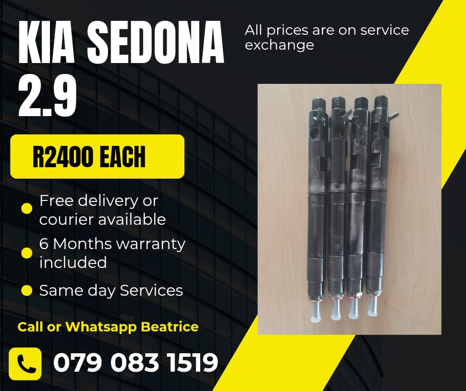 KIA SEDONA 2.9 INJECTORS FOR SALE WITH WARRANTY INCLUDED - Private Seller KIA SEDONA 2.9 INJECTORS FOR SALE WITH WARRANTY INCLUDED - Private Seller