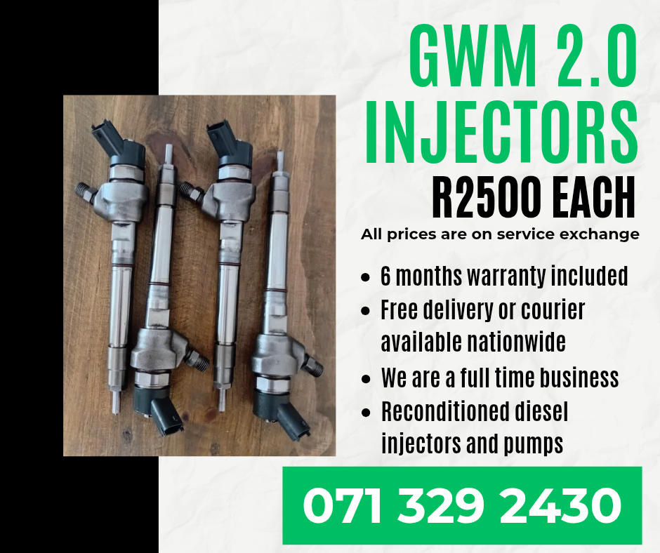 GWM 2.0 INJECTORS FOR SALE WITH WARRANTY INCLUDED - Private Seller GWM 2.0 INJECTORS FOR SALE WITH WARRANTY INCLUDED - Private Seller