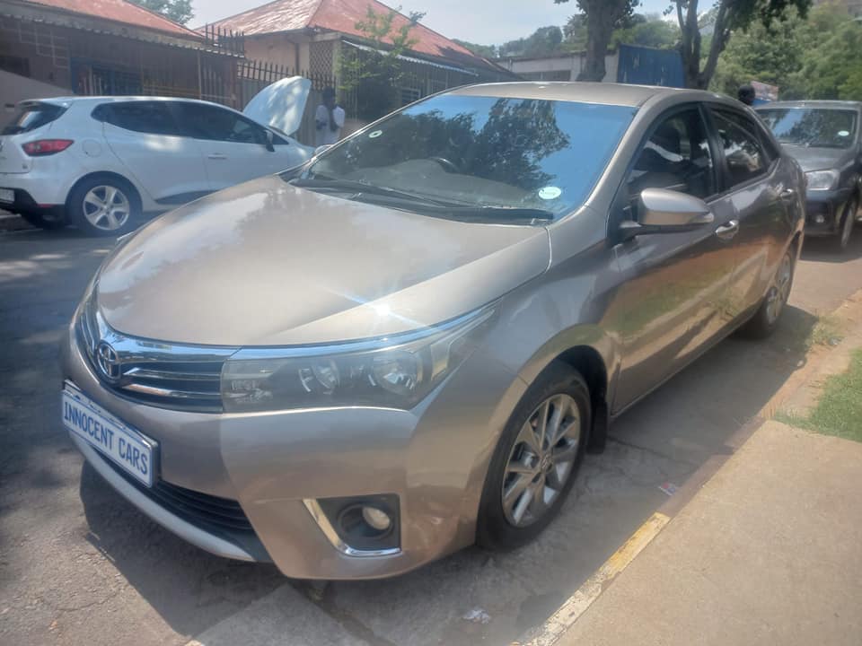 2014 TOYOTA COROLLA PRESTIGE 1.6 PETROL, MANUAL, GREY  COLOR, MILEAGE