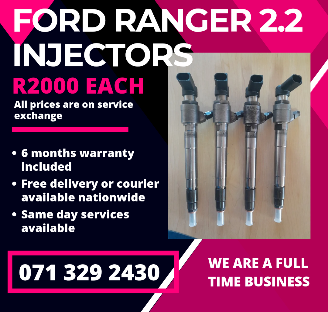 FORD RANGER 2.2 DIESEL INJECTORS FOR SALE WITH WARRANTY - Private Seller FORD RANGER 2.2 DIESEL INJECTORS FOR SALE WITH WARRANTY - Private Seller