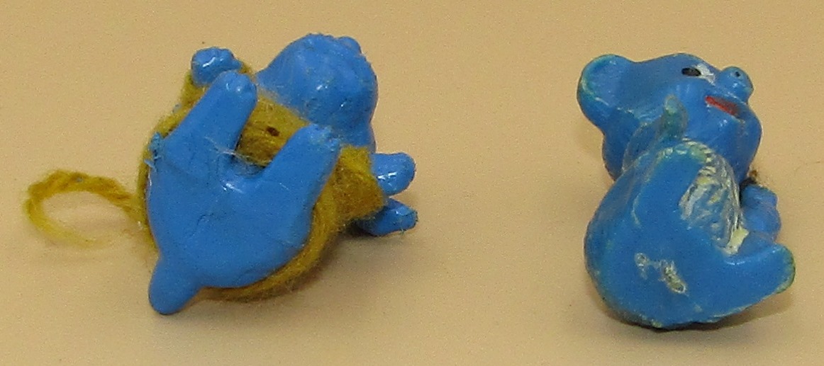 Baby Bear & Happy Dog Plastic Figurine